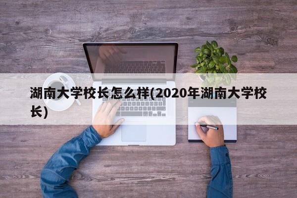 湖南大学校长怎么样(2020年湖南大学校长)